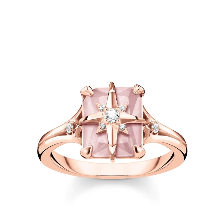 Thomas Sabo Ring Rosa Sten Med Stjärna – TR2288-417-9