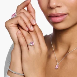 Thomas Sabo Ring Silver/Rosa TR2362-051-9-54 (Mega Kampanj)