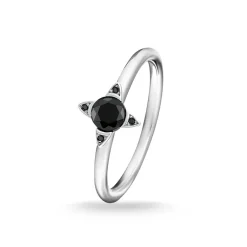 Thomas Sabo Ring Svarta Stenar Silver – TR2268-643-11