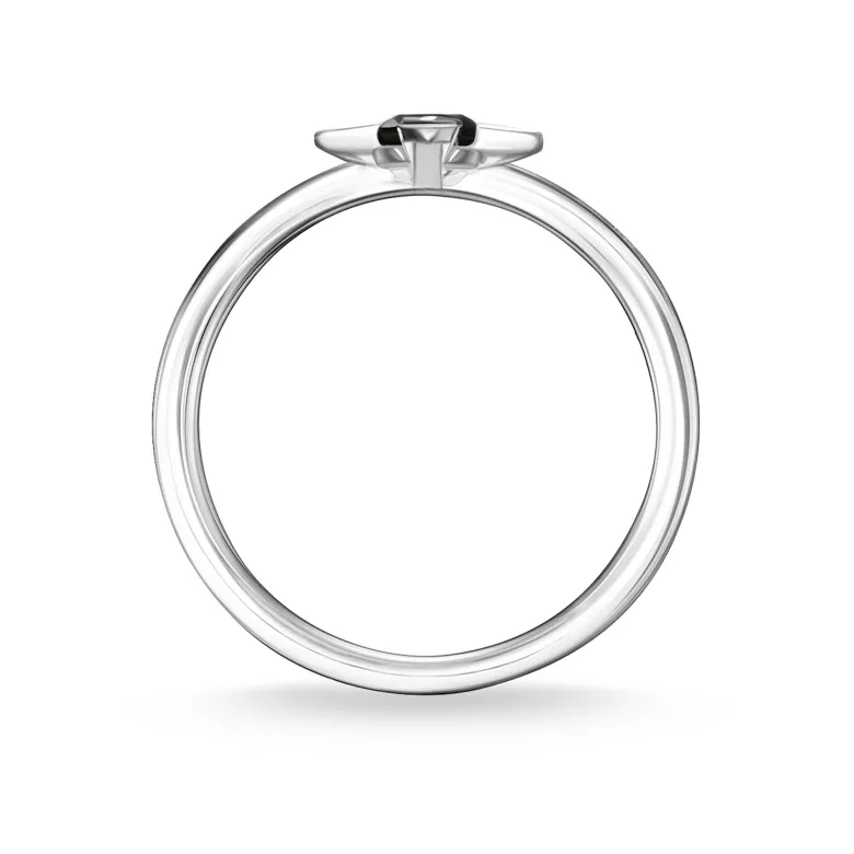 Thomas Sabo Ring Svarta Stenar Silver – TR2268-643-11