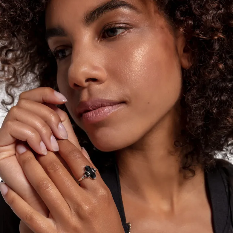 Thomas Sabo Ring Svarta Stenar- TR2267-641-11