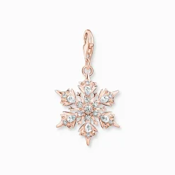Thomas Sabo Snöflinga med vita stenar roséguld – 1903