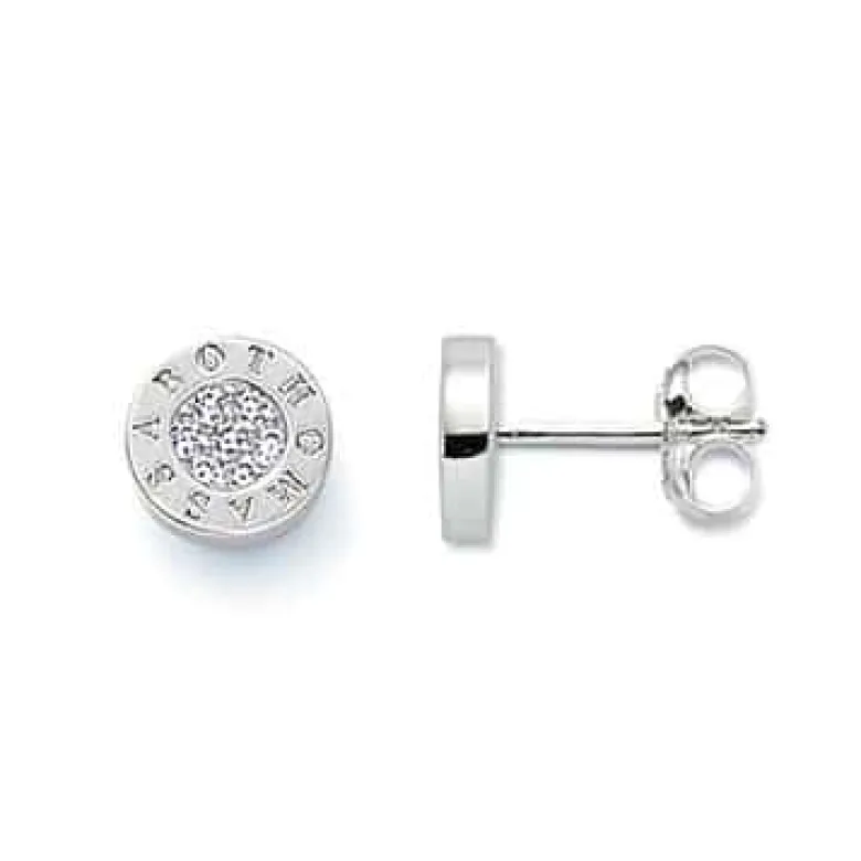 Thomas Sabo Stiftörhängen classic pavé vit – H1547-051-14
