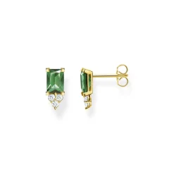 Thomas Sabo Stiftörhängen Grön Sten Guld – H2173-971-6