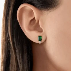 Thomas Sabo Stiftörhängen Grön Sten Guld – H2173-971-6