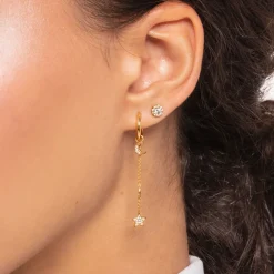Thomas Sabo Stiftörhängen Individuellt Vita Stenar Guld – H2141-414-14