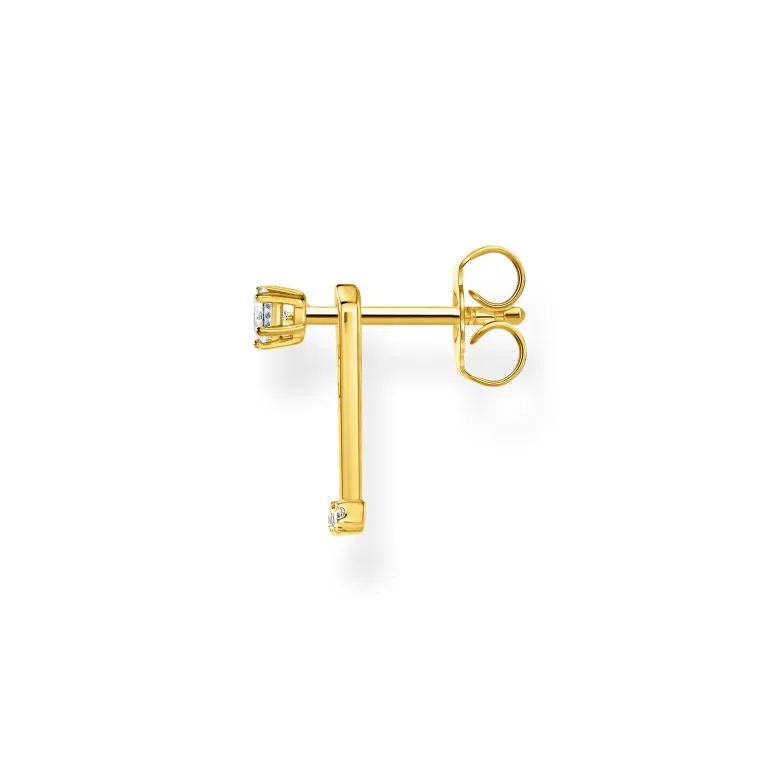 Thomas Sabo Stiftörhängen Individuellt Vita Stenar Guld – H2152-414-14 (MEGA KAMPANJ)