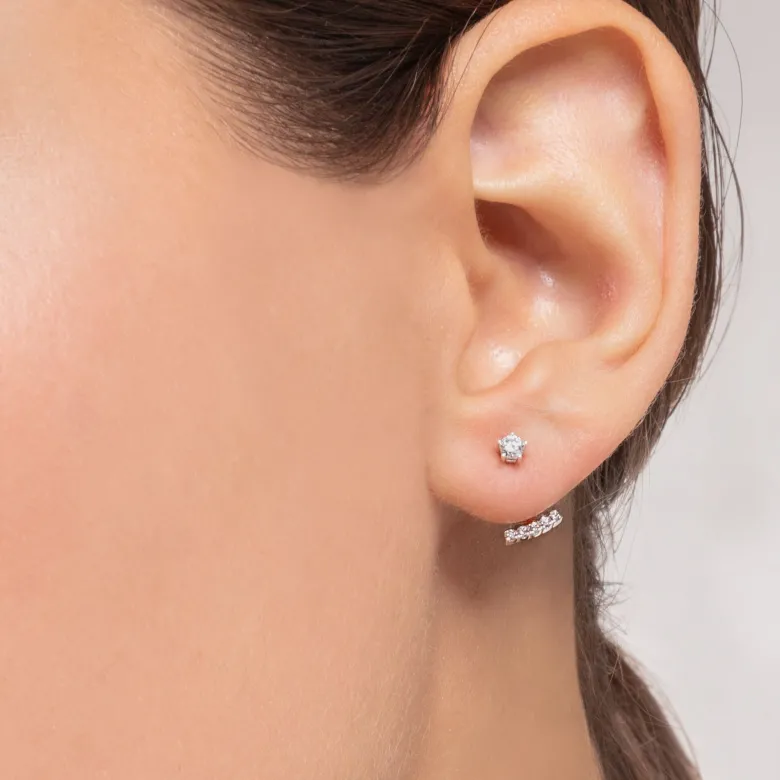 Thomas Sabo Stiftörhängen Individuellt Vita Stenar Guld – H2152-414-14 (MEGA KAMPANJ)