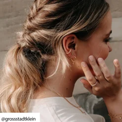 Thomas Sabo Stiftörhängen individuellt vit sten guld – H2136-414-14