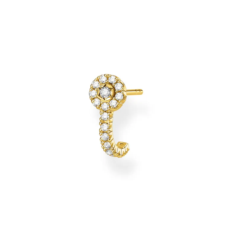 Thomas Sabo Stiftörhängen Individuellt Vita Stenar Guld – H2161-414-14
