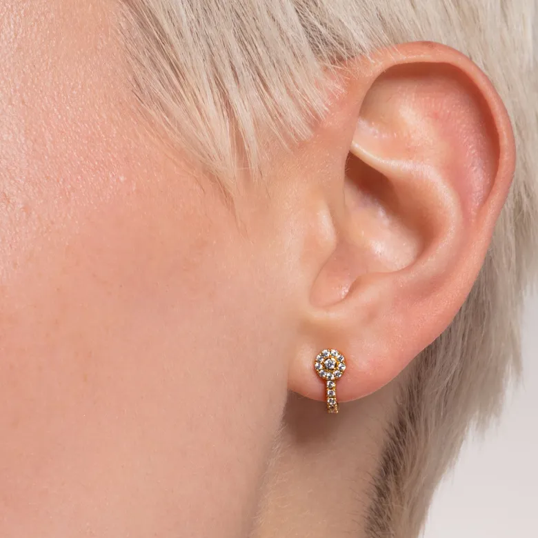 Thomas Sabo Stiftörhängen Individuellt Vita Stenar Guld – H2161-414-14