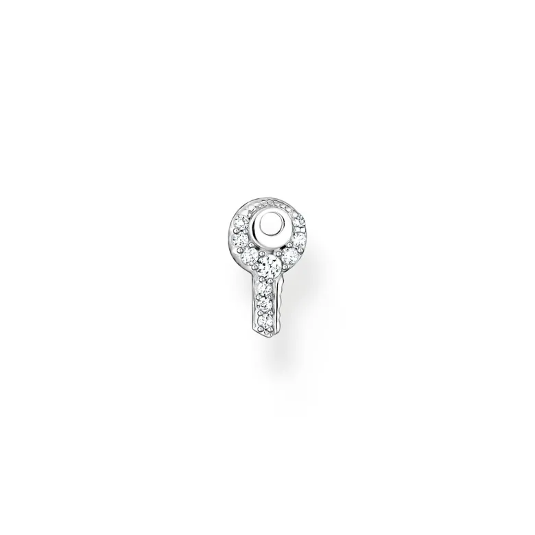 Thomas Sabo Stiftörhängen individuellt nyckel vit stenar silver – H2220-051-14 (MEGA KAMPANJ)