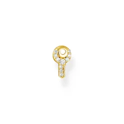 Thomas Sabo Stiftörhängen individuellt nyckel vit stenar guld – H2220-414-14 (MEGA KAMPANJ)