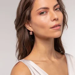 Thomas Sabo Stiftörhängen Rosa Sten Med Stjärna – H2108-417-9