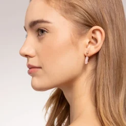 Thomas Sabo Stiftörhängen Rosa Sten Med Stjärna – H2107-417-9