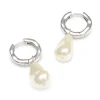YLVA LI Bertha Pearl Örhängen Light Champagne Silver 6021
