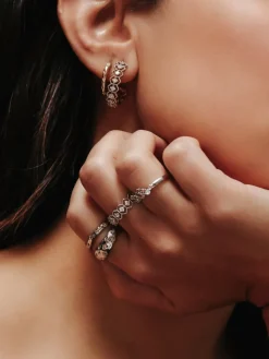 YLVA LI Bertha Ring Light Champagne Silver 3052