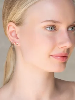 YLVA LI Diamond Pearl Örhängen – Gold 8701