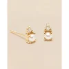 YLVA LI Diamond Pearl Örhängen – Gold 8711