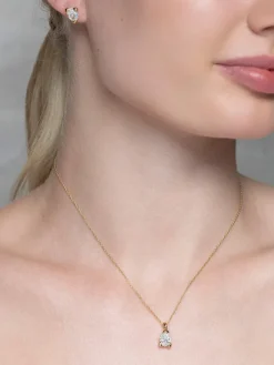 YLVA LI Embla Halsband Crystal – Guld