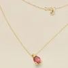 YLVA LI Embla Halsband Ruby – Guld