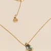 YLVA LI Embla Halsband Tourmaline – Guld