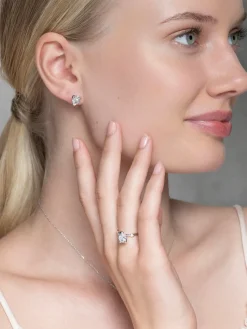 YLVA LI Embla ring Crystal – Silver