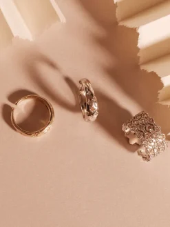 YLVA LI Halo Pink Champagne Ring Silver 3033