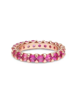 YLVA LI Julien Pink Ruby Ring Guld 3021