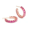 YLVA LI Julien Örhängen Pink Ruby Guld 6091