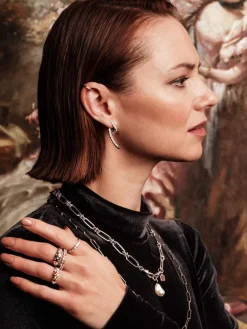 YLVA LI Mademoiselle Örhängen Crystal Silver 6051