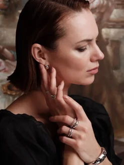YLVA LI Mademoiselle Ring Crystal Silver 3072