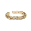 YLVA LI Mademoiselle Ring Crystal Guld 3071