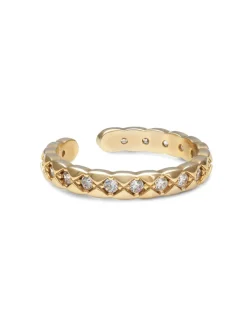 YLVA LI Mademoiselle Ring Crystal Guld 3071