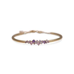 YLVA LI Meadow Armband Guld Pink Amethyst 5052