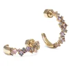 YLVA LI Meadow Avantgarde Örhängen Pink Amethyst Guld 6012