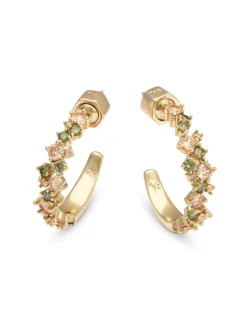 YLVA LI Meadow Avantgarde Örhängen Peridot Guld 6011
