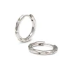YLVA LI Petite Bertha Örhängen Light Champagne Silver 6032