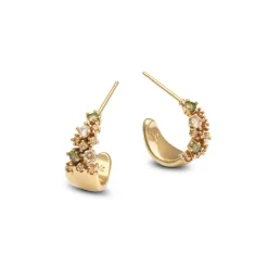 YLVA LI Petite Meadow Örhängen Peridot Guld 6001