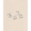 YLVA LI Signature Stud Diamond Örhängen 3,4mm – Silver 8626