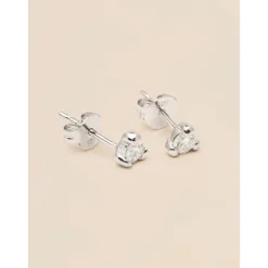 YLVA LI Signature Stud Diamond Örhängen 3,4mm – Silver 8626