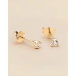 YLVA LI Signature Stud Diamond Örhängen 2,9mm – Gold 8623