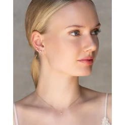 YLVA LI Signature Stud Diamond Örhängen 3,4mm – Gold 8625