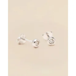 YLVA LI Stud Diamond Örhängen – Silver 8662