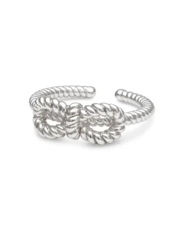 YLVA LI Yves Bow Ring Silver 3041